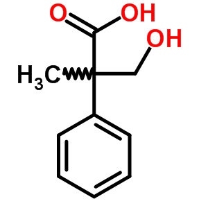 3-Hydroxy-2-methyl-2-phenylpropanoic acid Structure,4370-81-4Structure
