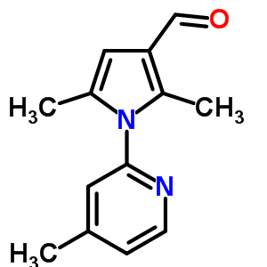2,5-二甲基-1-(4-甲基-吡啶-2-基)-1H-吡咯-3-甲醛结构式_445428-51-3结构式