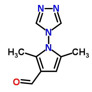 2,5-二甲基-1-(4h-1,2,4-噻唑-4-基)-1H-吡咯-3-甲醛结构式_453557-49-8结构式
