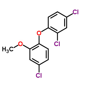 三氯生甲酯结构式_4640-01-1结构式