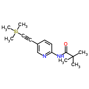 2,2-二甲基-N-(5-三甲基硅乙炔-2-吡啶)-丙酰胺结构式_470463-43-5结构式