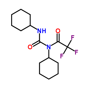 N-环己基-N-[(环己基氨基)羰基]-2,2,2-三氟-乙酰胺结构式_4706-96-1结构式