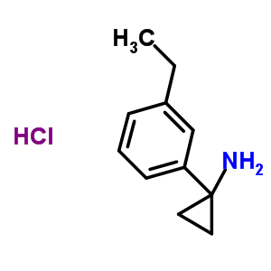 1-(3-乙基苯基)-环丙胺盐酸盐结构式_477956-26-6结构式