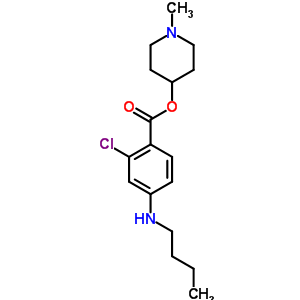 (1-甲基-4-哌啶) 4-丁基氨基-2-氯-苯甲酸结构式_4846-77-9结构式