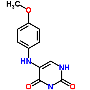 5-[(4-Methoxyphenyl)amino]-1h-pyrimidine-2,4-dione Structure,4878-54-0Structure
