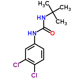 Urea,n-(3,4-dichlorophenyl)-n-(1,1-dimethylethyl)- Structure,5006-91-7Structure
