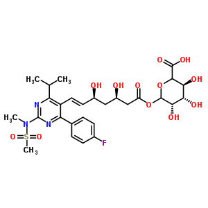 Rosuvastatin acyl-beta-d-glucuronide Structure,503610-44-4Structure