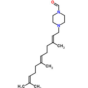 4-(3,7,11-Trimethyl-2,6,10-dodecatrienyl)-1-piperazinecarbaldehyde Structure,50419-23-3Structure