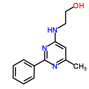 2-[(6-Methyl-2-phenyl-4-pyrimidinyl)amino]-ethanol Structure,504399-93-3Structure