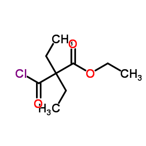 Ethyl 2-carbonochloridoyl-2-ethyl-butanoate Structure,50547-85-8Structure
