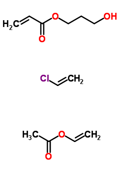 2-丙烯酸 3-羟基丙基酯与氯乙烯和乙烯基乙酸酯聚合物结构式_50660-45-2结构式
