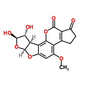 2,3-Dihydro-2,3-dihydroxyaflatoxin b1 Structure,50668-79-6Structure