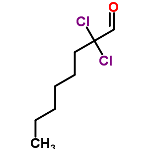 2,2-二氯辛醛结构式_50735-74-5结构式
