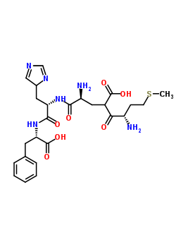 L-蛋氨酰-L-a-谷氨酰-L-组氨酰-L-苯丙氨酸结构式_50842-42-7结构式