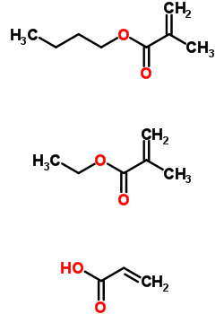 2-Methyl-2-propenoic acid butyl ester polymer with ethyl 2-methyl-2-propenoate and 2-propenoic acid Structure,50861-78-4Structure