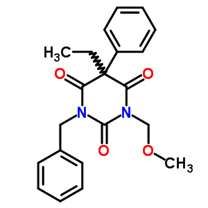 1-Benzyl-5-ethyl-3-(methoxymethyl)-5-phenyl-1,3-diazinane-2,4,6-trione Structure,50884-87-2Structure