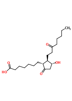 13,14-Dihydro-15-keto prostaglandin e1 Structure,5094-14-4Structure