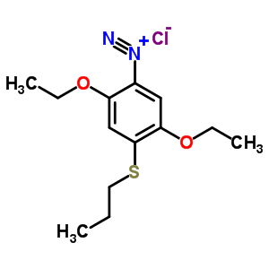 2,5-二乙氧基-4-(丙硫基)偶氮苯氯化物结构式_50978-50-2结构式
