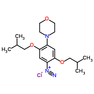 2,5-二(2-甲基丙氧基)-4-(4-吗啉基)偶氮苯氯化物结构式_50978-52-4结构式