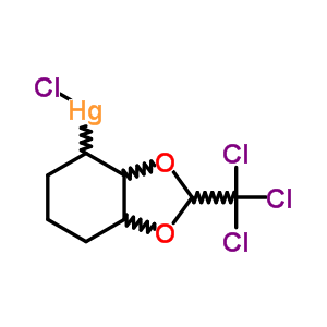 Mercury,chloro[hexahydro-2-(trichloromethyl)-1,3-benzodioxol-4-yl]- Structure,51015-07-7Structure