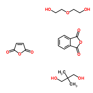 邻苯二甲酸酐, 马来酸, 二乙二醇, 新戊二醇聚合物结构式_51394-70-8结构式