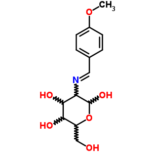 6-(Hydroxymethyl)-3-[(4-methoxyphenyl)methylideneamino]oxane-2,4,5-triol Structure,51471-40-0Structure