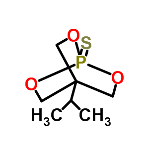 4-异丙基-2,6,7-三氧杂-1-磷杂双环[2.2.2]辛烷-1-硫酮结构式_51486-56-7结构式