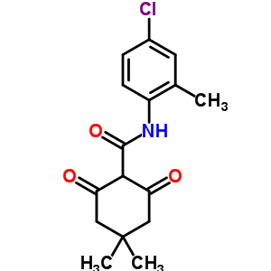 N-(4-氯-2-甲基-苯基)-4,4-二甲基-2,6-二氧代-环己烷-1-羧酰胺结构式_51488-06-3结构式