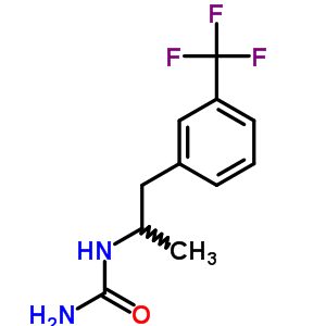 [α-甲基-m-(三氟甲基)苯乙基]脲结构式_51502-30-8结构式