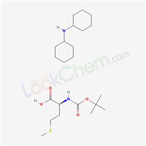 N-环己基环己胺 (2S)-4-甲硫基-2-(叔丁氧羰基氨基)丁酸盐结构式_51537-18-9结构式