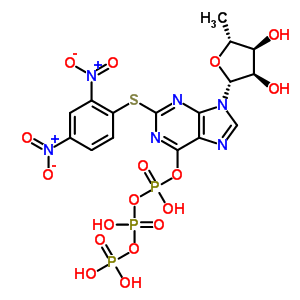 (S-二硝基苯基)-6-巯基嘌呤核糖甙三磷酸酯结构式_51640-19-8结构式