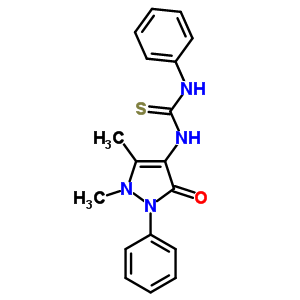 3-安替比林基-1-苯基硫脲结构式_51641-29-3结构式