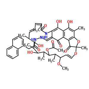 3-[[2-(1-Naphtylacetyl)hydrazono]methyl]rifamycin Structure,51707-04-1Structure