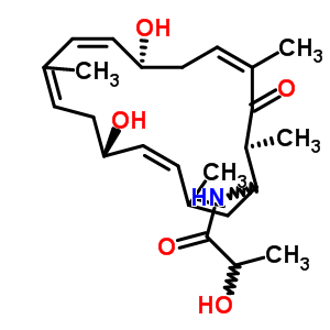 N-[(1r,2e,4e,6s,8e,10e,12s,14e,17s)-6,12-dihydroxy-3,9,15,17-tetramethyl-16-oxocycloheptadeca-2,4,8,10,14-pentene-1-yl]-2-hydroxypropanamide Structure,51741-82-3Structure