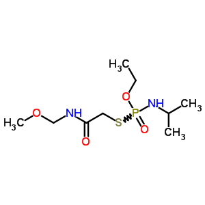N-isopropylphosphoramidothioic acid o-ethyl s-[2-(methoxymethylamino)-2-oxoethyl] ester Structure,51893-82-4Structure