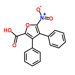 3,4-Diphenyl-5-nitro-2-furoic acid Structure,52101-40-3Structure