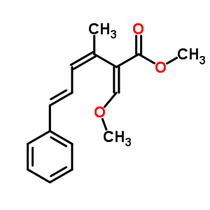 (E,z,e)-2-(methoxymethylene)-3-methyl-6-phenyl-3,5-hexadienoicacid methyl ester Structure,52110-55-1Structure