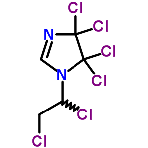 4,4,5,5-Tetrachloro-1-(1,2-dichloroethyl)imidazole Structure,5214-74-4Structure