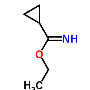 Cyclopropanecarboximidic acid ethyl ester Structure,52186-76-2Structure