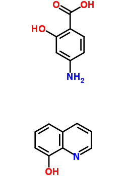 4-氨基水杨酸喔星结构式_52224-16-5结构式