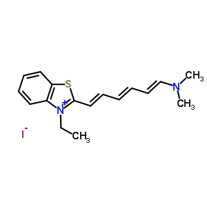 2-[(1E,3e,5e)-6-(dimethylamino)-1,3,5-hexatrien-1-yl]-3-ethyl-1,3-benzothiazol-3-ium iodide Structure,52231-50-2Structure