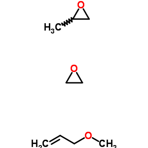 环氧丙烷与环氧乙烷甲基 2-丙烯基醚的聚合物结构式_52232-27-6结构式