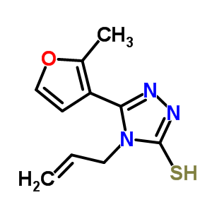 4-烯丙基-5-(2-甲基-3-呋喃基)-4H-1,2,4-噻唑-3-硫醇结构式_522597-61-1结构式