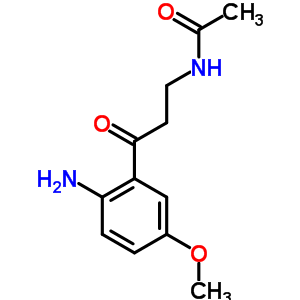 N-[3-(2-amino-5-methoxyphenyl)-3-oxopropyl]-acetamide Structure,52450-39-2Structure