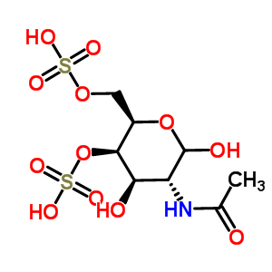 (2S,3r,4s,5r)-2-乙酰氨基-3,5-二羟基-1-氧代-4,6-二硫氧基-己烷结构式_52510-51-7结构式