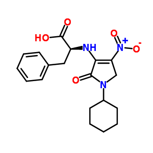 N-(4-硝基-1-环己基-2-氧代-3-吡咯啉-3-基)苯丙氨酸结构式_52555-26-7结构式