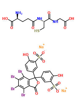 Glutathione-sulfobromophthalein conjugate Structure,52682-84-5Structure