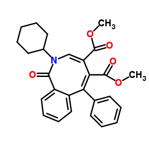 2-环己基-1,2-二氢-1-氧代-6-苯基-2-苯吖辛因-4, 5-二羧酸二甲酯结构式_52731-29-0结构式