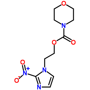 2-(2-硝基咪唑-1-基)乙基 吗啉-4-羧酸结构式_52743-82-5结构式