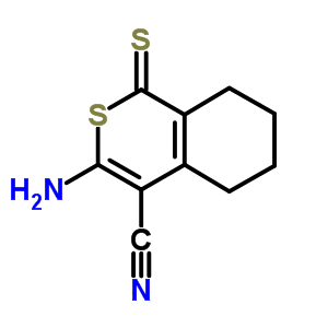 3-氨基-1-硫氧基-5,6,7,8-四氢-1H-异硫代色烯-4-甲腈结构式_5275-11-6结构式